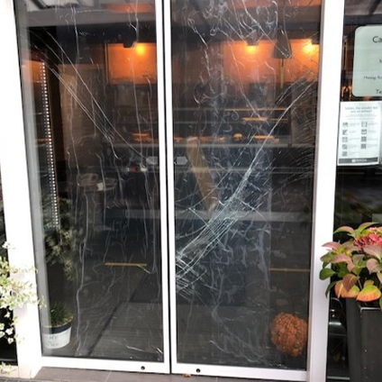 Vorher Glas automatische Schiebetür