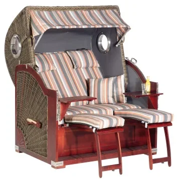 Preischel - Strandkörbe - Rustikal_500_Plus_Comfort_Stoff_Nr._1235